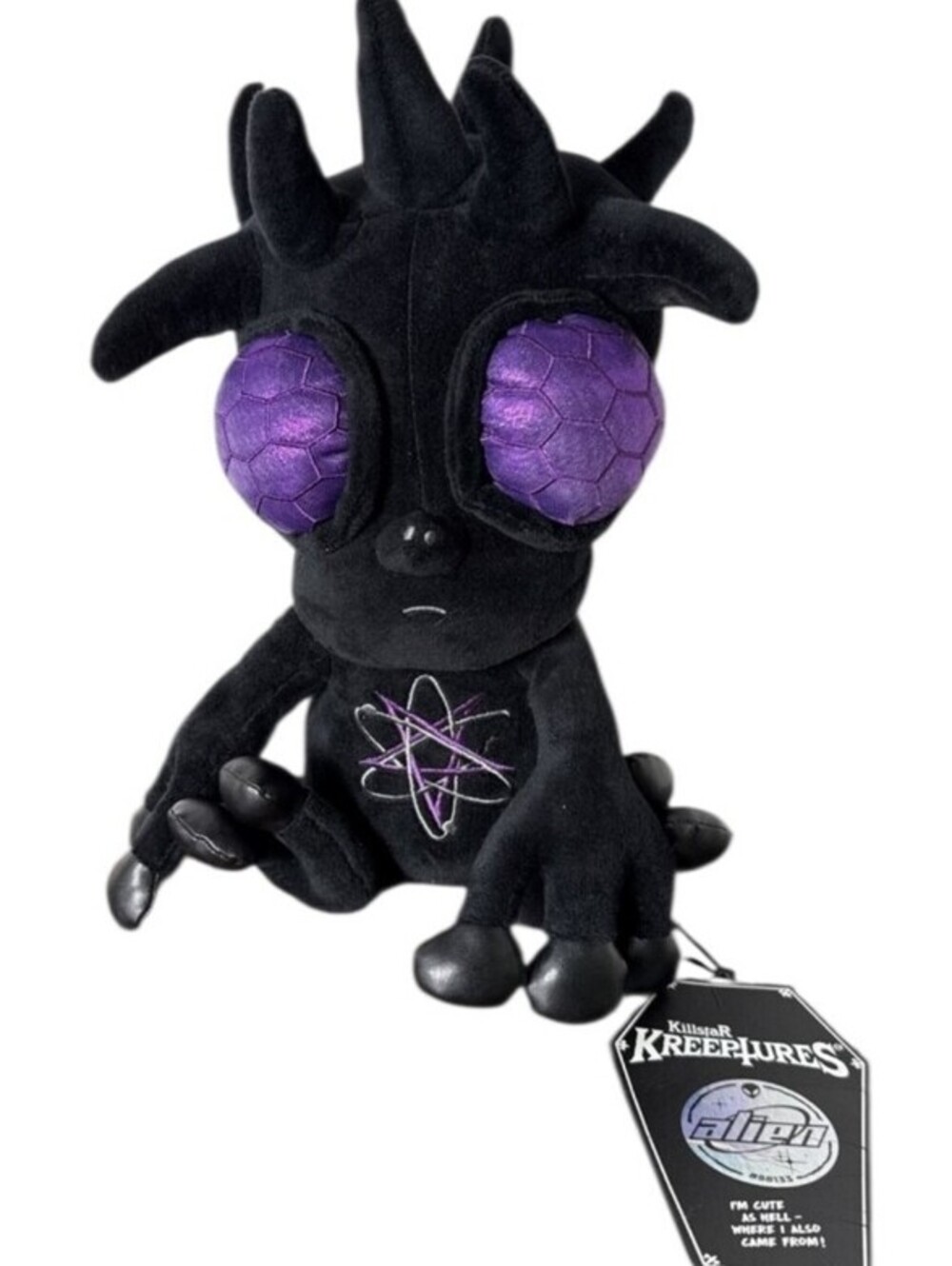 Killstar Kreeptures Black And Purple Alien Plush Toy 12" NEW With Tags